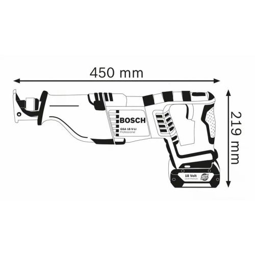 Scie sabre 18V GSA 18V-LI + 2 batteries ProCore 18 V 4 Ah + chargeur + L-Boxx - BOSCH - 060164J00Q pas cher Secondaire 2 L