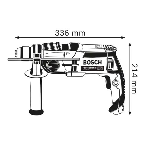 Perceuse à percussion 850 W GSB 20-2 en coffret L-CASE BOSCH 060117B400 photo du produit Secondaire 2 L