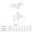 Robinet de radiateur monotube droit 1/2 D16 à 4 voies - GIACOMINI - R436X062 pas cher Secondaire 1 S