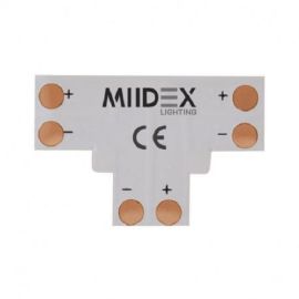Connecteur T bandeaux LED Miidex Lighting 12 V / 24 V à souder photo du produit Principale M