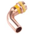 Raccord VSH SudoPress Cuivre Gaz courbe 90&deg; (&agrave; sertir x m&acirc;le) 18 mm AALBERTS IPS 6673964 photo du produit