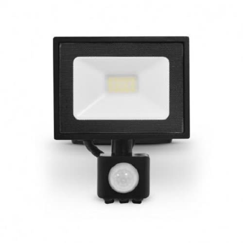 Projecteur LED LUMOS SLIM plat 10 W noir avec détecteur 3000 K MIIDEX LIGHTING 80361 photo du produit Secondaire 1 L