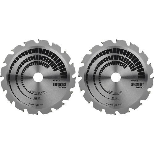Kit 2 lames scie circulaire pour bois 235 x 30 / 25,8 mm BOSCH 2608644656 photo du produit
