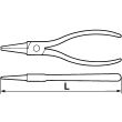 Pinces pour circlips extérieur à becs droits 85 - 140mm chromées mates - SAM OUTILLAGE - 195-28A pas cher Secondaire 1 S