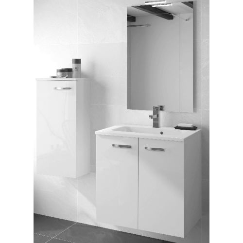 Demi-colonne de salle de bain ANGELO L35 x H107 cm blanc brillant - NEOVA - A2358589 pas cher Secondaire 2 L