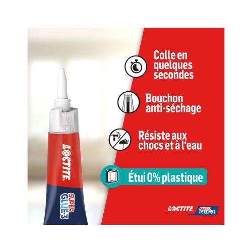 Super glue-3 liquide Universal tube de 3 g LOCTITE 2608918 photo du produit Secondaire 2 L