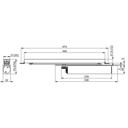 Ferme porte force 1-4 MAB DC840--------40 photo du produit Secondaire 1 L