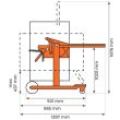 Porte-fût manuel 360 kg STOCKMAN HD80A photo du produit Secondaire 2 S