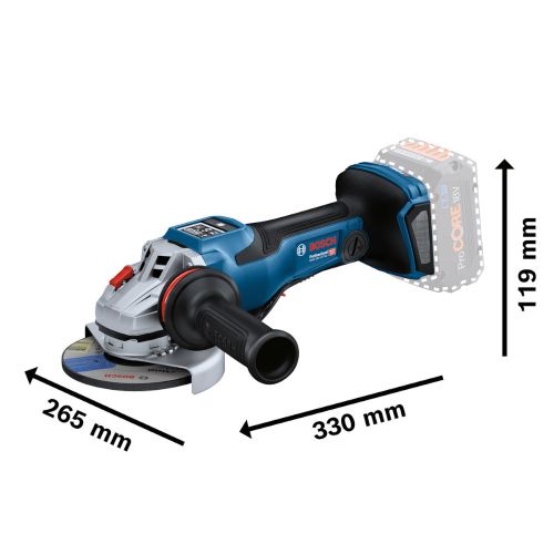 Meuleuse angulaire 18 V GWS 18V-15 PSC + 2 batteries Procore 8 Ah + chargeur en coffret L-BOXX BOSCH 06019H6B01 photo du produit Secondaire 2 L