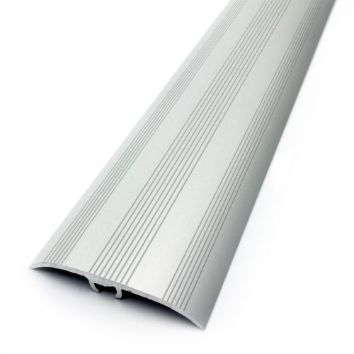 Seuil de fixation invisible multi-niveaux 41mm aluminium naturel strie 2,70ml - DINAC - 2136090 pas cher