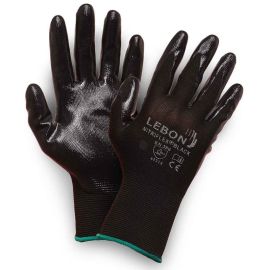 Gant manutention NITRIFLEX/BLACK Lebon enduit nitrile - NITRIFLEX BLACK 7 pas cher Principale M