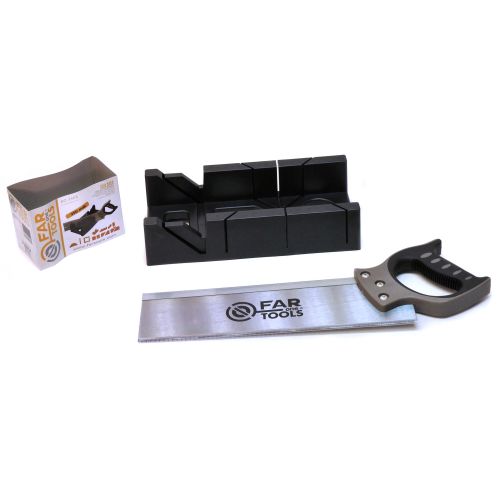 Scie à onglet manuelle BO 350 340 x 80 mm 9 TPI avec boîte à onglet FARTOOLS ONE 113400 photo du produit