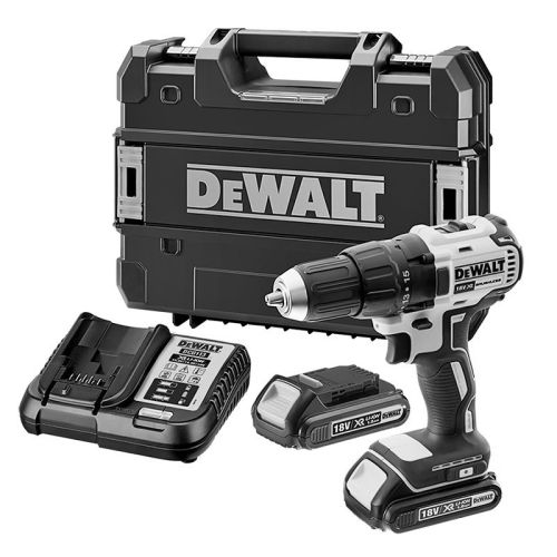 Perceuse visseuse 18 V XR + 2 batteries 1,5 Ah + chargeur + coffret DEWALT DCD777S2T-QW pas cher