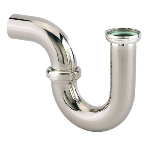 Siphon tube de lavabo en laiton chromé - VALENTIN - 16710000800 pas cher