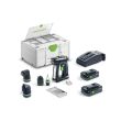 Perceuse-visseuse 18V C 18 HPC 4,0 I-Set + 2 batteries 4Ah + chargeur + coffret SYSTAINER SYS3 - FESTOOL - 577617 pas cher