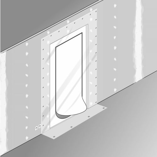 Kit protection de porte 220x112mm en U avec zip - MEJIX - 180090 pas cher Secondaire 1 L