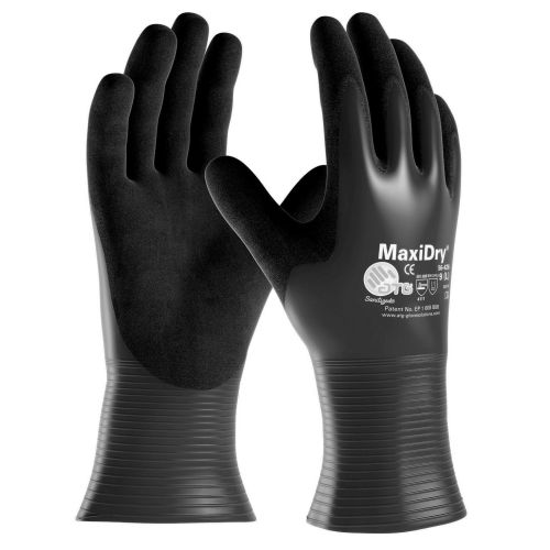 Gants tricoté Nylon/Lycra® MaxiDry® Oil™ rouge pourpre/noir T8 - ATG - AT056426-ZZ08DCA pas cher Principale L