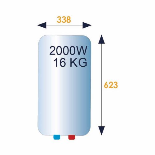 Chauffe-eau électrique PETITES CAPACITÉS étroit sur évier 30 L ATLANTIC  321104 photo du produit Secondaire 1 L