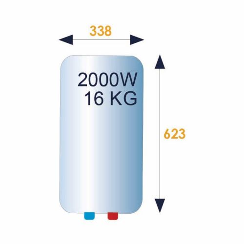 Chauffe-eau électrique PETITES CAPACITÉS étroit sur évier 30 L ATLANTIC  321104 photo du produit Secondaire 2 L