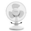 Ventilateur de table 25W 2 vitesses blanc TVE 10 - TROTEC - 23/3025B pas cher