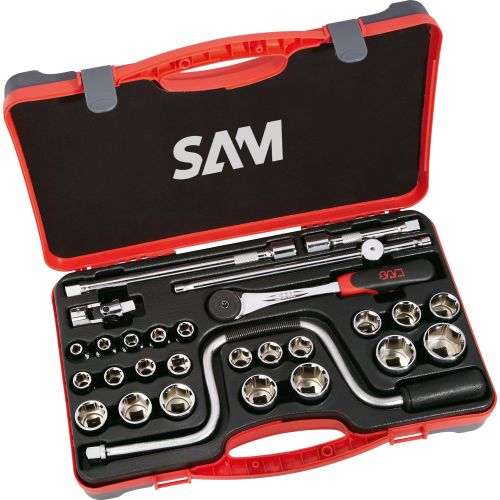 Coffret 1/2'' de 28 outils en mm - SAM OUTILLAGE - 75-SH28 pas cher Principale L