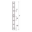 Crémaillère à encastrer aluminium 2000 x 11 mm MONIN 522850 photo du produit Secondaire 1 S
