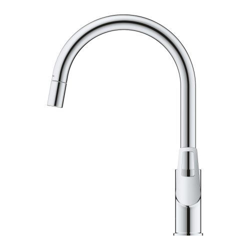 Mitigeur évier BAULOOP bec haut avec douchette extractible GROHE 30543000 photo du produit Secondaire 2 L