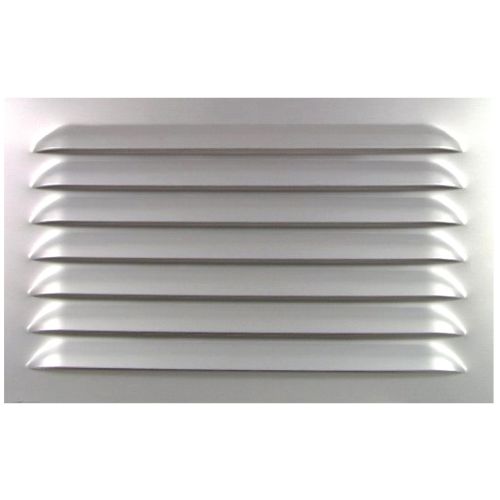 Grille métallique à persiennes Alu Anodisé avec moustiquaire 100x200mm - AUTOGYRE - 512010 pas cher Secondaire 2 L