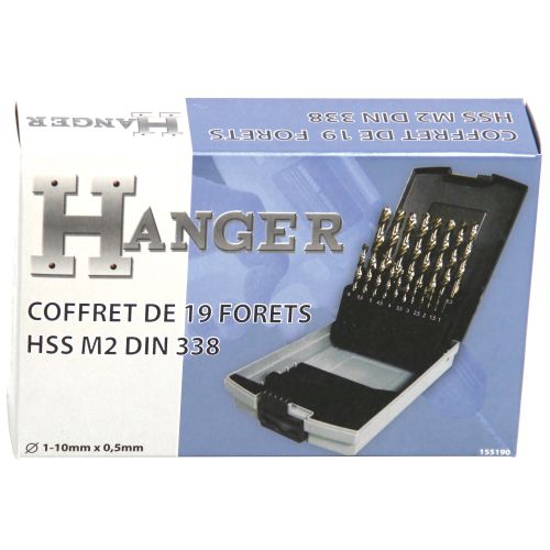 Coffret de 19 forets Hanger HSS taillés meulés photo du produit Secondaire 4 L