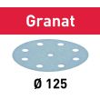 Abrasif GRANAT STF D125/8 P120 GR/10 - FESTOOL - 497148 pas cher