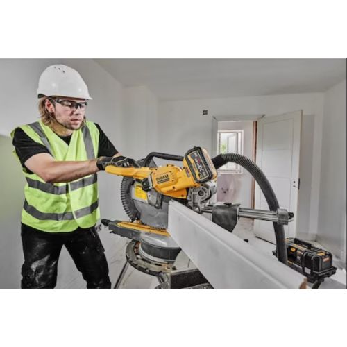 Scies à onglets 54 V XR FLEXVOLT 305 mm + batterie 9/3 Ah + chargeur DEWALT DCS781X2-QW photo du produit Secondaire 23 L