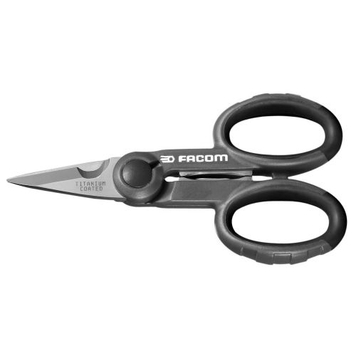 Ciseau d'&eacute;lectricien gain&eacute; bi-mati&egrave;re - FACOM - 841A.4 pas cher