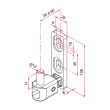 Gond MULTIFIX L réglage de 35 à 60mm pivot Ø12mm - TIRARD - NA619002 pas cher Secondaire 1 S