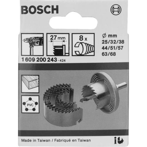 Coffret de 8 scies-cloches - BOSCH - 1 609 200 243 pas cher Secondaire 1 L