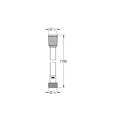 Flexible de douche RELEXAFLEX 1750 mm chromé GROHE 28154002