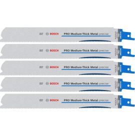 5 lames de scie sabre Bosch PRO Medium-Thick Metal precise S1137BEF 225 x 25 x 1,1 mm - 2608658994 photo du produit Principale M