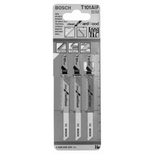 Lames de scie sauteuse T 101 AIF 3 pièces - BOSCH - 2608636224 pas cher Secondaire 4 L