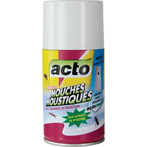 Recharge aérosol spécial mouches et moustiques pour ACTO'matic 250ml Acto MOUCH7 photo du produit