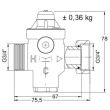 Réducteur de pression RÉDUFIX en laiton DZR mâle femelle écrou tournant 3/4'' - WATTS - 2282210 pas cher Secondaire 1 S