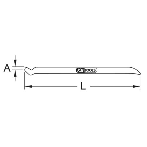 Démonte-pneu BRONZEPLUS L 500 mm KS TOOLS 963.9788 photo du produit Secondaire 1 L