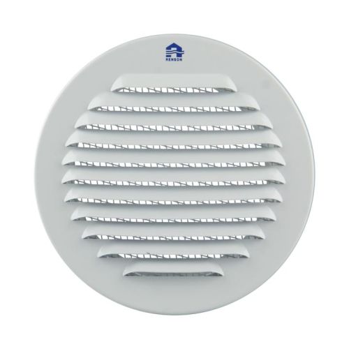 Grille ronde 435R 100 mm aluminium blanc RAL9010 RENSON 4352005 photo du produit Principale L