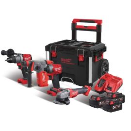 Pack 4 outils chariot Packout Milwaukee M18 FPP4B-503P 18 V photo du produit Principale M