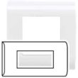 Plaque rectangulaire 4modules blanc &ndash; LEGRAND - 075010 pas cher