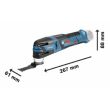 Découpeur-ponceur 12V GOP 12V-28 Professional (sans batterie ni chargeur) + coffret L-Boxx - BOSCH - 06018B5001 pas cher Secondaire 4 S