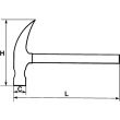 Marteau arrache-clous - SAM OUTILLAGE - 313-PT-20N pas cher Secondaire 1 S