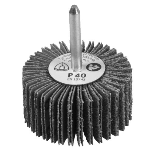 Roue à lamelles sur tige MS/KM613/LS309X/40/S/80X40X6 - KLINGSPOR - 6907-13158 pas cher