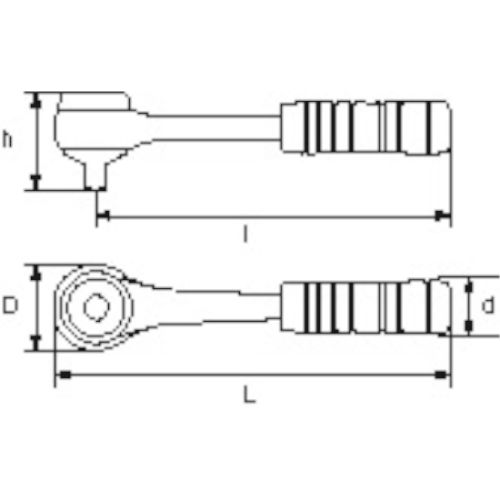 Cliquet 1'' emmanché - SAM OUTILLAGE - M-151 pas cher Secondaire 1 L