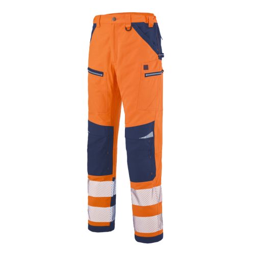 Pantalon homme SPANNER HV orange/bleu marine T1/S - LAFONT - 1ATHHV-6-404-1/S pas cher