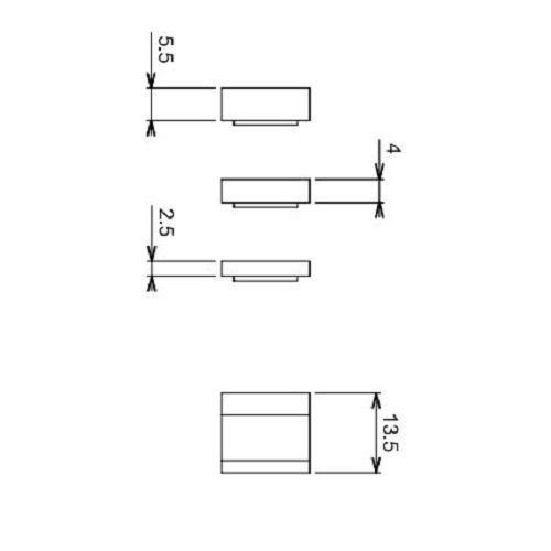 G&acirc;che haute + cales laqu&eacute; noir RAL9005 satin&eacute; - LA CROISEE DS - DS6812-013 pas cher Secondaire 2 L
