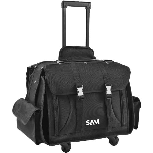 Valise textile vide 540mm avec trolley - SAM OUTILLAGE - BAG-7 pas cher